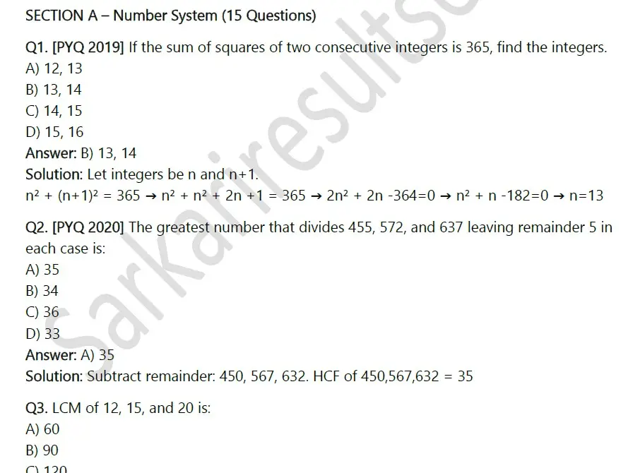 Uppsc Lt Grade Maths Teacher Practice Set Pdf 100 Mcq Pdf Mock Test